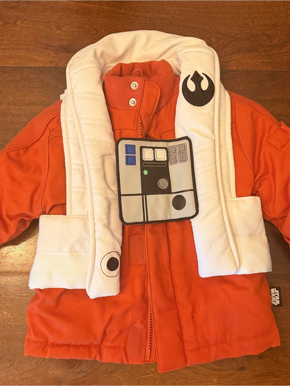 Star Wars Kids Orange X-Wing Pilot Jacket with White Flight Vest